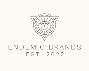 Mystic Triangle Eye logo design