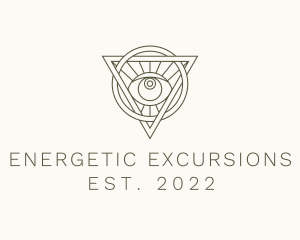 Mystic Triangle Eye logo design