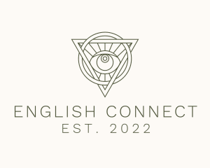 Mystic Triangle Eye logo design