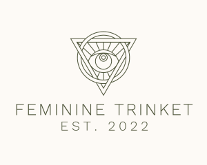 Mystic Triangle Eye logo design