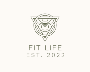 Mystic Triangle Eye logo