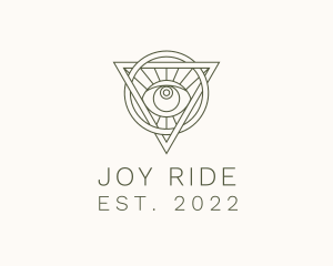 Mystic Triangle Eye logo design