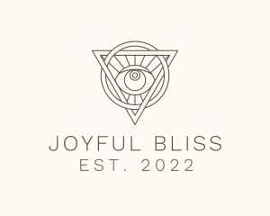 Mystic Triangle Eye logo design