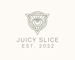 Mystic Triangle Eye logo design