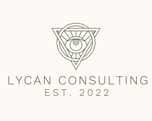 Mystic Triangle Eye logo design