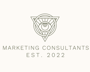 Mystic Triangle Eye logo design