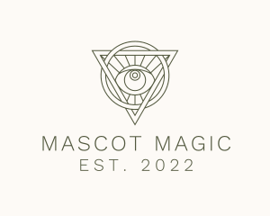 Mystic Triangle Eye logo design