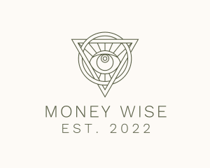 Mystic Triangle Eye logo design