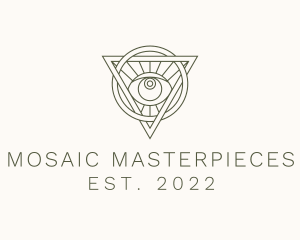 Mystic Triangle Eye logo design