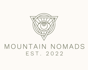 Mystic Triangle Eye logo design