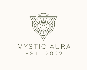 Mystic Triangle Eye logo design