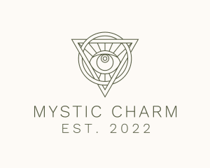 Mystic Triangle Eye logo design