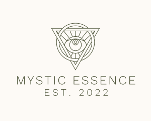 Mystic Triangle Eye logo design