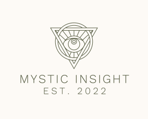 Mystic Triangle Eye logo design