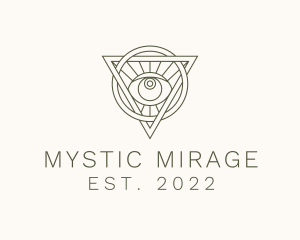 Mystic Triangle Eye logo design