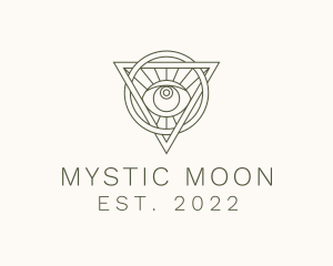 Mystic Triangle Eye logo design