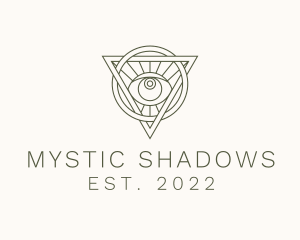 Mystic Triangle Eye logo design