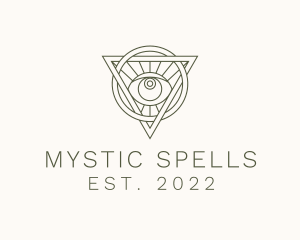 Mystic Triangle Eye logo design