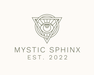 Mystic Triangle Eye logo design