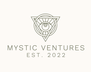 Mystic Triangle Eye logo design