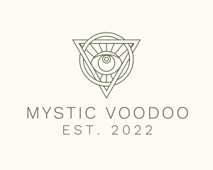 Mystic Triangle Eye logo design