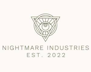 Mystic Triangle Eye logo design