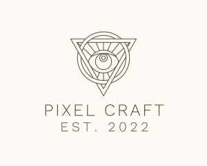 Mystic Triangle Eye logo design