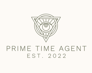 Mystic Triangle Eye logo design