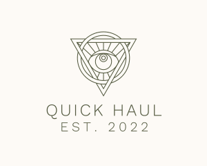 Mystic Triangle Eye logo design