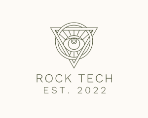 Mystic Triangle Eye logo design