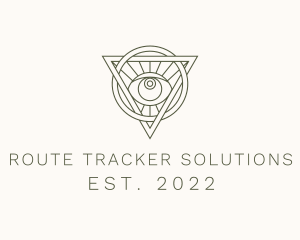 Mystic Triangle Eye logo design