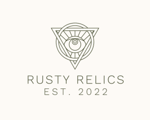 Mystic Triangle Eye logo design
