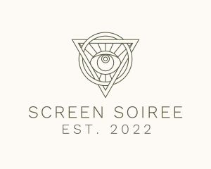 Mystic Triangle Eye logo design