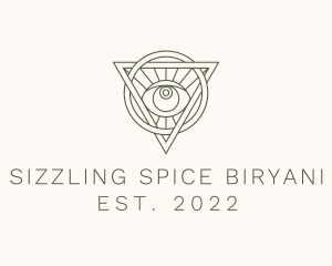 Mystic Triangle Eye logo design