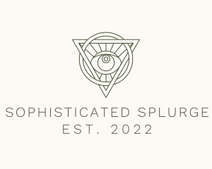 Mystic Triangle Eye logo design