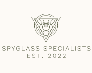 Mystic Triangle Eye logo design