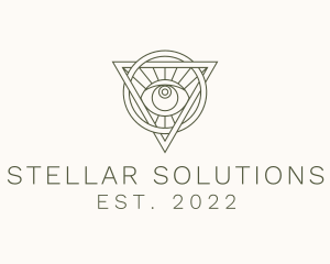 Mystic Triangle Eye logo design