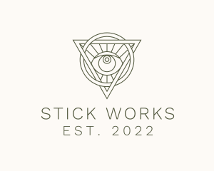 Mystic Triangle Eye logo design