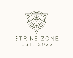 Mystic Triangle Eye logo design