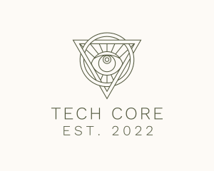 Mystic Triangle Eye logo design