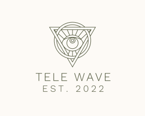 Mystic Triangle Eye logo design