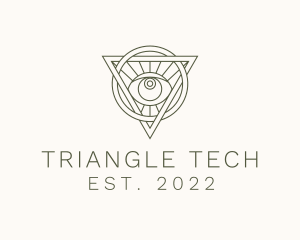 Mystic Triangle Eye logo