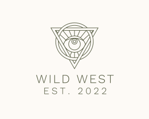 Mystic Triangle Eye logo design