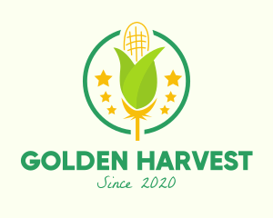 Organic Corn Farm logo design