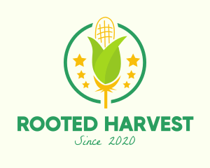 Organic Corn Farm logo design