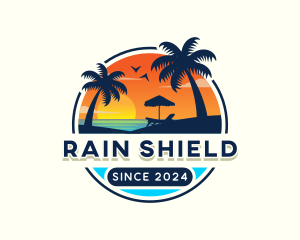 Beach Island Travel logo design