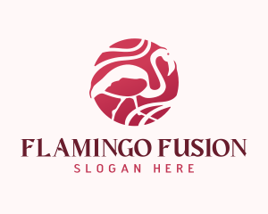 Flamingo Bird Wildlife logo