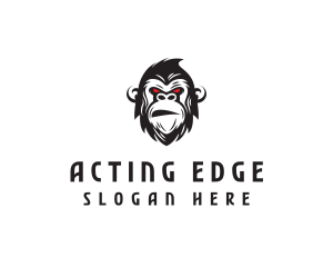 Angry Gorilla Ape logo design