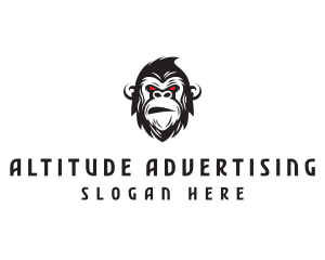 Angry Gorilla Ape logo design