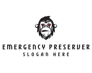 Angry Gorilla Ape logo design